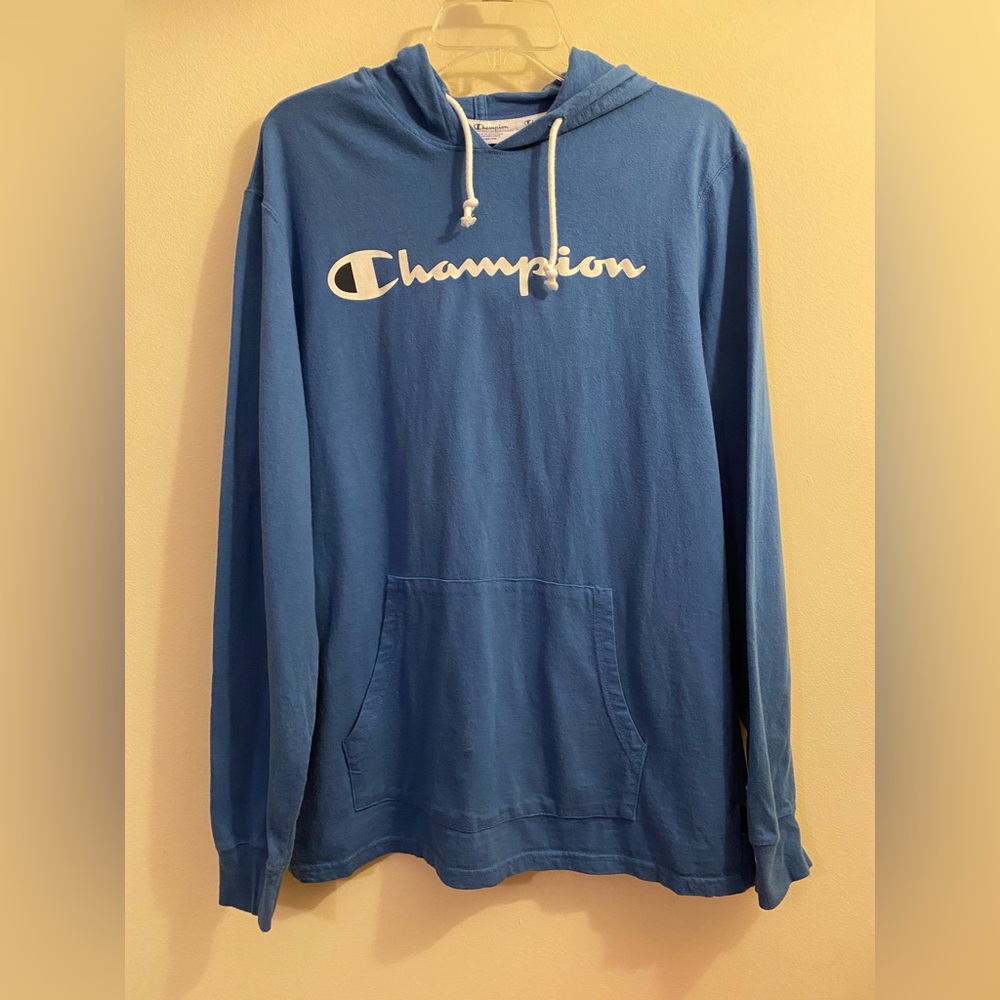 Men’s blue Champion Hoodie